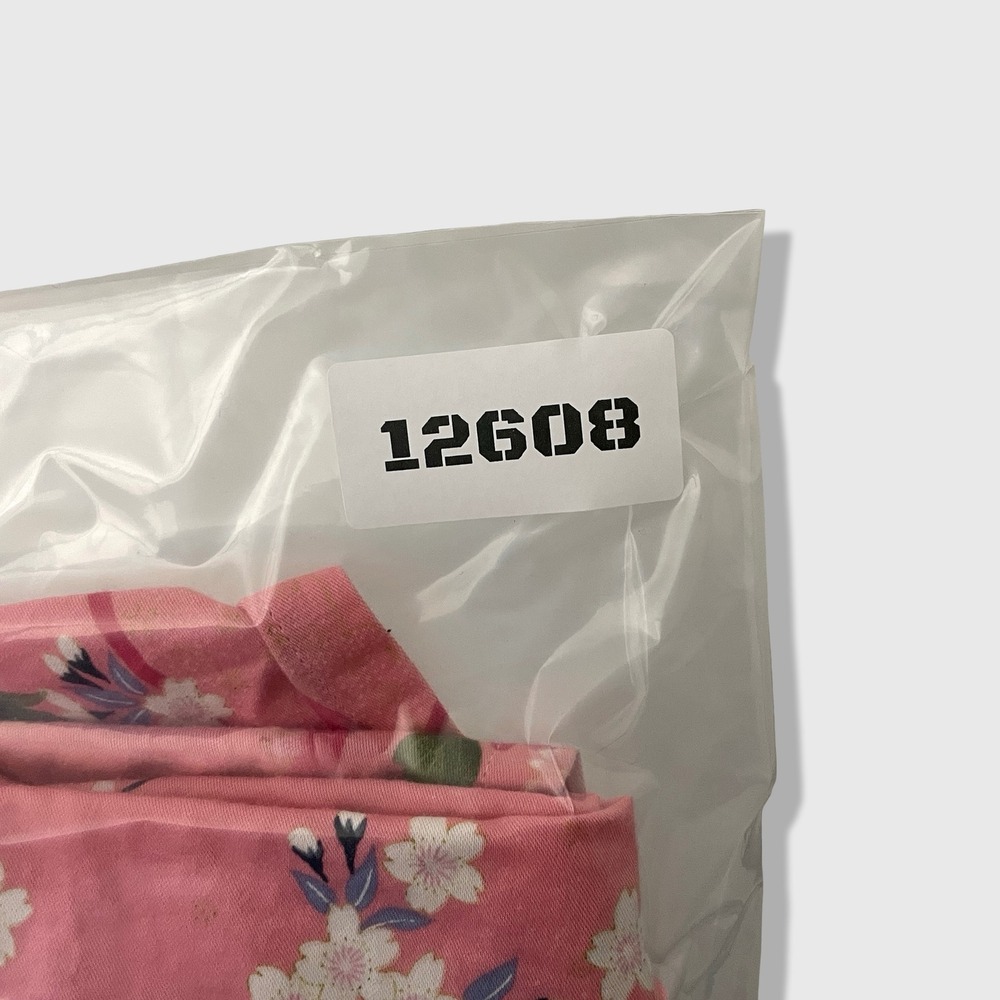 From Fire Kimono Robe Womens XS Pink Garden Bird Floral Satin Lounge No Belt - Picture 7 of 7